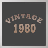Born in 1980 vintage birthday gift