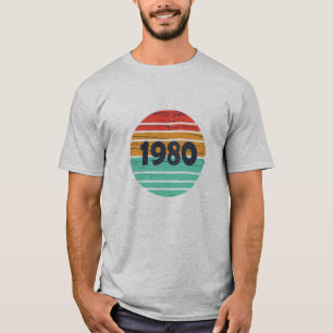 Born in 1980 vintage birthday gift T-Shirt