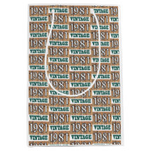 Born in 1981 medium gift bag