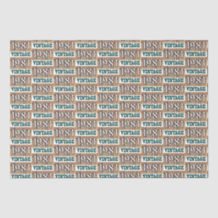 Born in 1981 tissue paper