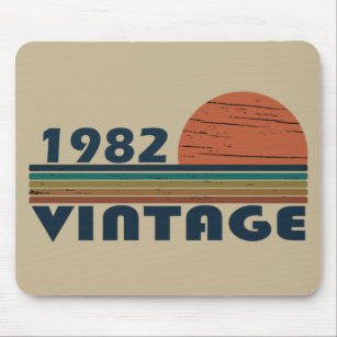 Born in 1982 classic sunset birthday mouse mat