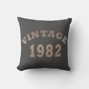 Born in 1982 elegant modern vintage birthday cushion