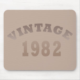 Born in 1982 elegant modern vintage birthday gift mouse mat