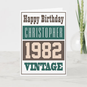 Born in 1982 Greetings Card