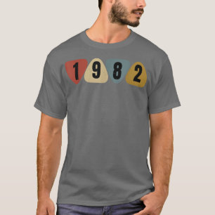 Born In 1982 Guitarist Guitar Pick Music Birthday T-Shirt