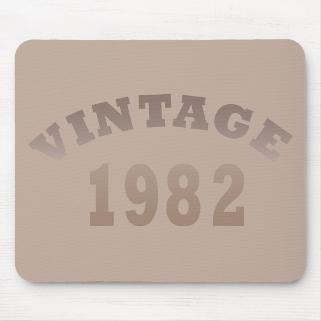 Born in 1982 vintage birthday mouse mat (Front)
