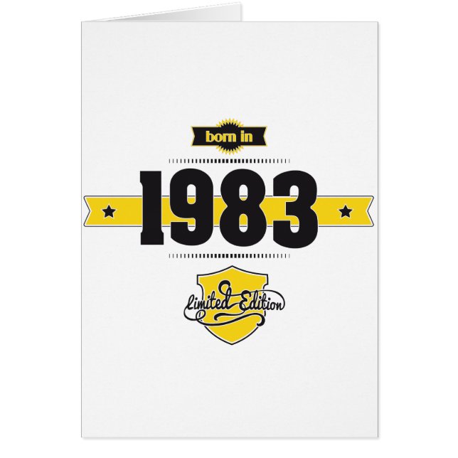 born in 1983 (choco&yellow) (Front)