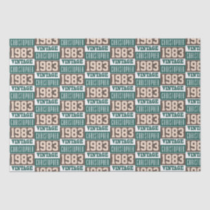 Born in 1983 tissue paper