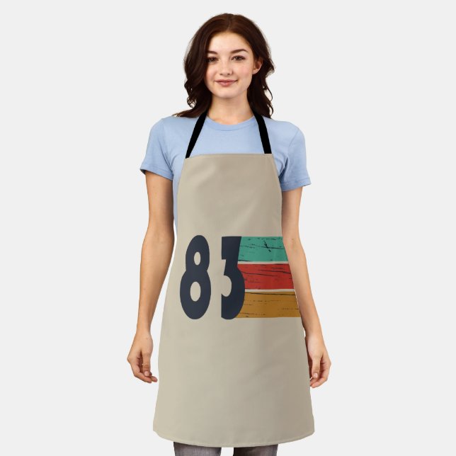 Born in 1983 vintage birthday apron (Worn)