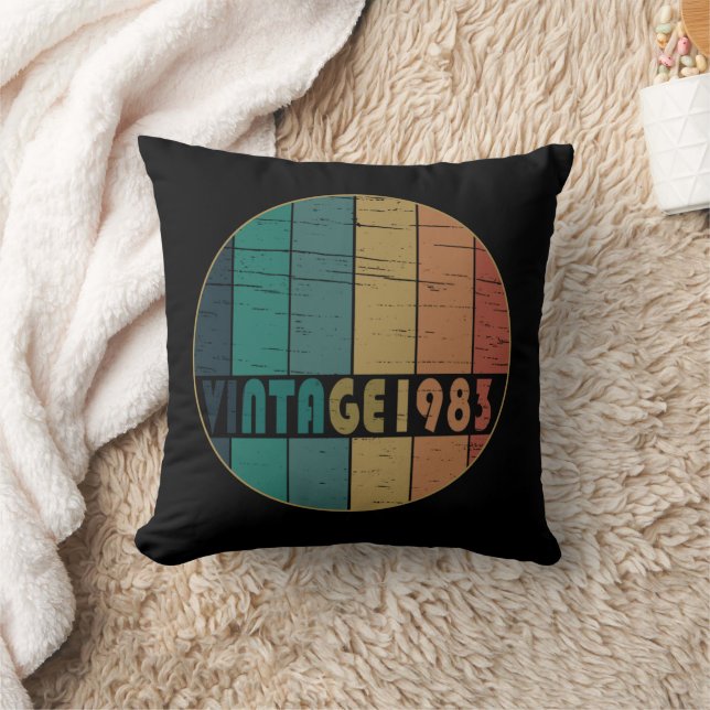 Born in 1983 vintage birthday cushion (Blanket)