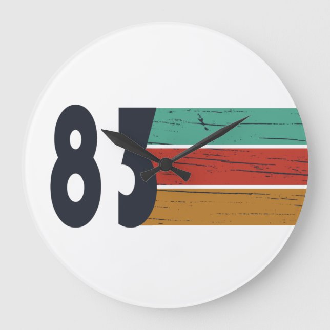 Born in 1983 vintage birthday gift large clock (Front)