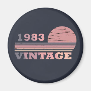 born in 1983 vintage birthday gift magnet