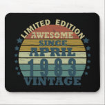 Born in 1983 vintage birthday gift mouse mat<br><div class="desc">You can add some originality to your wardrobe collection with this vintage classic birthday graphic design with awesome typography font lettering; It is a great gift for men, women, husbands, wife, girlfriend, and boyfriend who will love this one-of-a-kind artwork. The best and most fun holiday present for your happy birthday...</div>