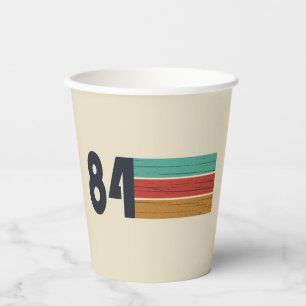 born in 1984 vintage birthday gift paper cups