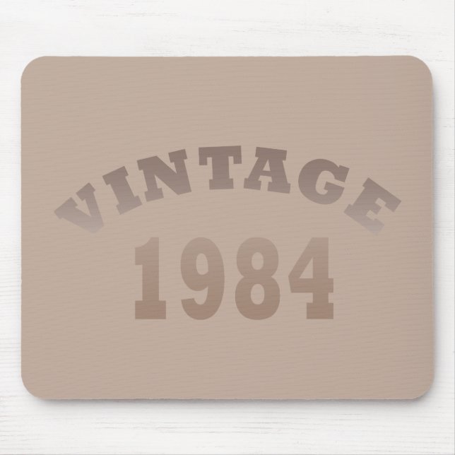 Born in 1984 vintage birthday mouse mat (Front)