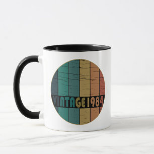 Born in 1984 vintage birthday mug