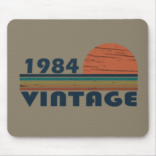 Born in 1984 vintage classic sunset mouse mat
