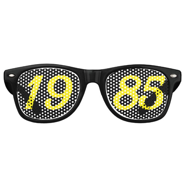 Born in 1985 40th birthday fun shades sunglasses (Front)