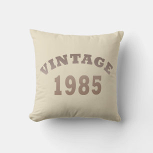 born in 1985 vintage 40th birthday gift cushion