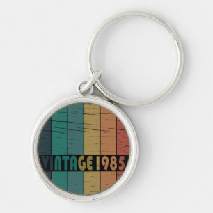 born in 1985 vintage 40th birthday gift key ring