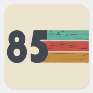 Born in 1985 vintage 40th birthday gift square sticker