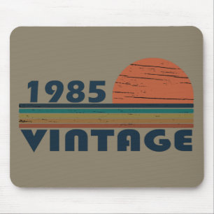 Born in 1985 vintage birthday gift mouse mat