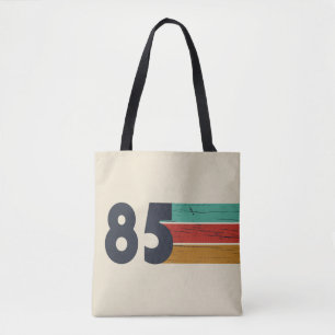 Born in 1985 vintage birthday gift tote bag