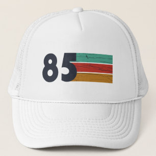 Born in 1985 vintage birthday party trucker hat