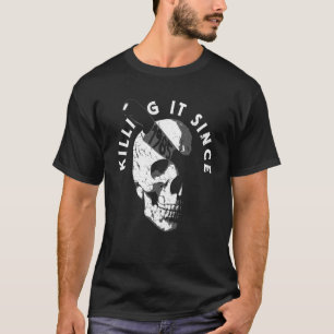 Born In 1985 Year Of Birth Birthday Gothic Skull T-Shirt