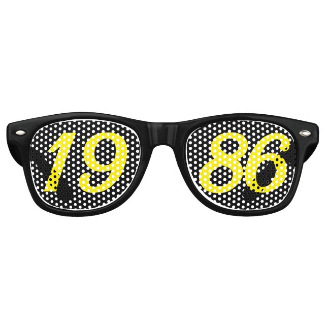 Born in 1986 40th birthday fun shades sunglasses (Front)