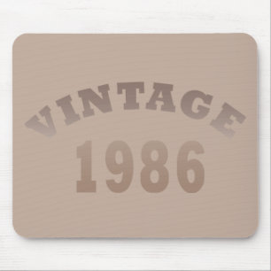 Born in 1986 Elegant Modern Vintage Birthday Gift Mouse Mat