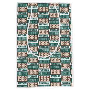Born in 1986 with Christian Name Medium Gift Bag