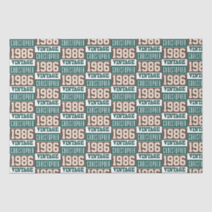 Born in 1986 with Christian Name Tissue Paper