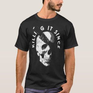 Born In 1986 Year Of Birth Birthday  Gothic Skull  T-Shirt