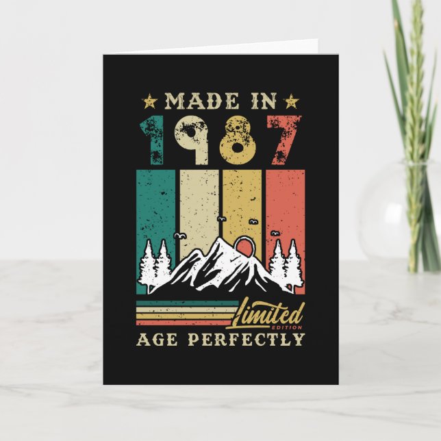 Born In 1987 Birthday Card (Front)