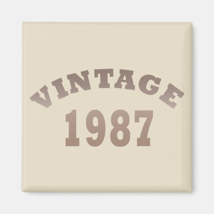 born in 1987 vintage birthday magnet