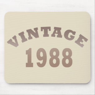 Born in 1988 elegant modern vintage birthday gift mouse mat