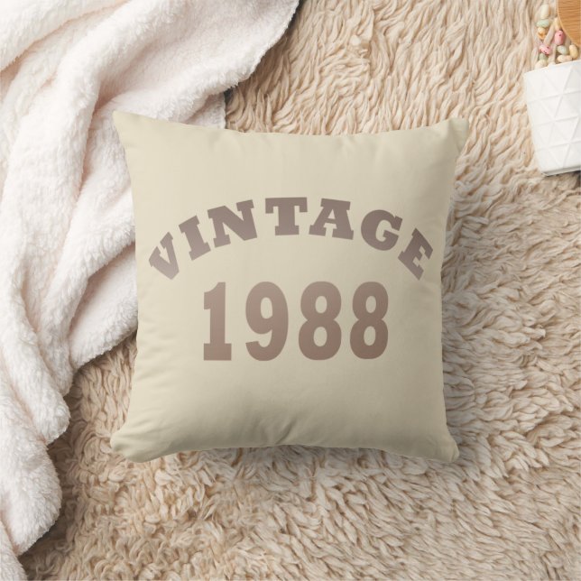 born in 1988 vintage birthday gift cushion (Blanket)