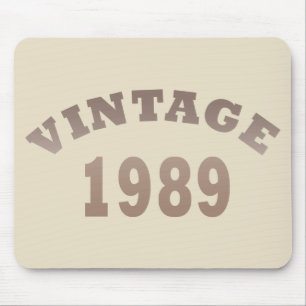 Born in 1989 Elegant Modern Vintage Birthday Gift Mouse Mat
