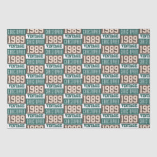 Born in 1989 with Christian Name Tissue Paper