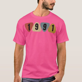 Born In 1991 Guitarist Guitar Pick Music Birthday T-Shirt