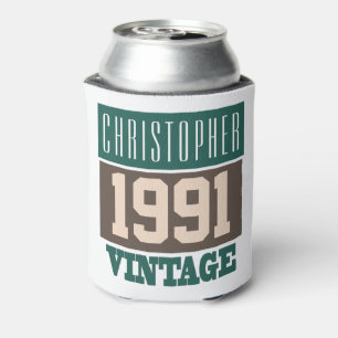 Born in 1991 with Christian Name on a Can Cooler