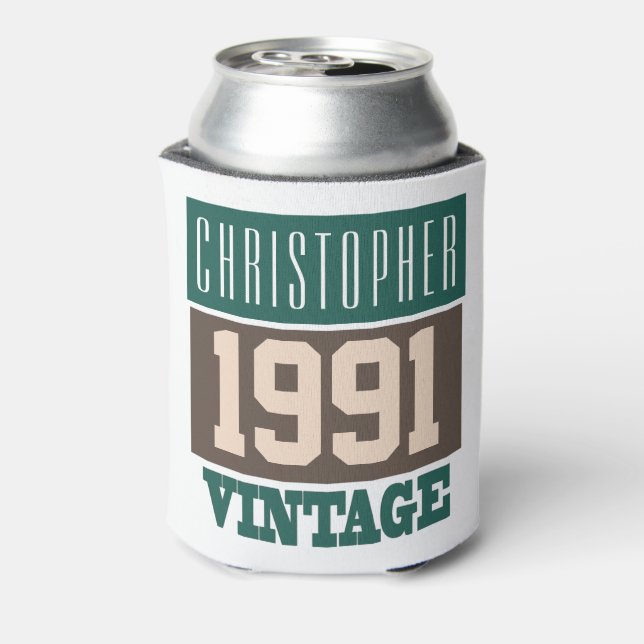 Born in 1991 with Christian Name on a Can Cooler (Can Back)
