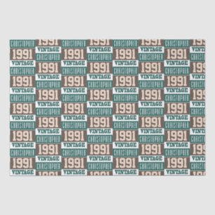 Born in 1992 with Christian Name Tissue Paper