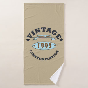 born in 1993 vintage birthday gift bath towel