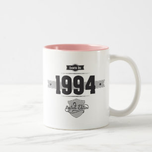 Born in 1994 (Dark&Lightgrey) Two-Tone Coffee Mug