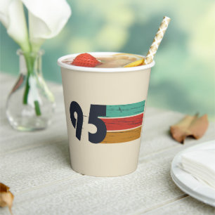 Born in 1995 vintage 30th birthday gift paper cups