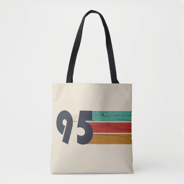 Born in 1995 vintage 30th birthday gift tote bag (Front)