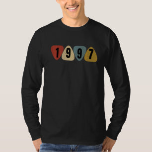 Born In 1997 Guitarist Guitar Pick Music Birthday T-Shirt