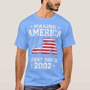 Born In 2002 American Flag Making America Great Si T-Shirt